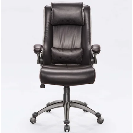 Black Office Chair with Adjustable Headrest, Armrests, Height, and Memory Foam Lumbar Pillow,